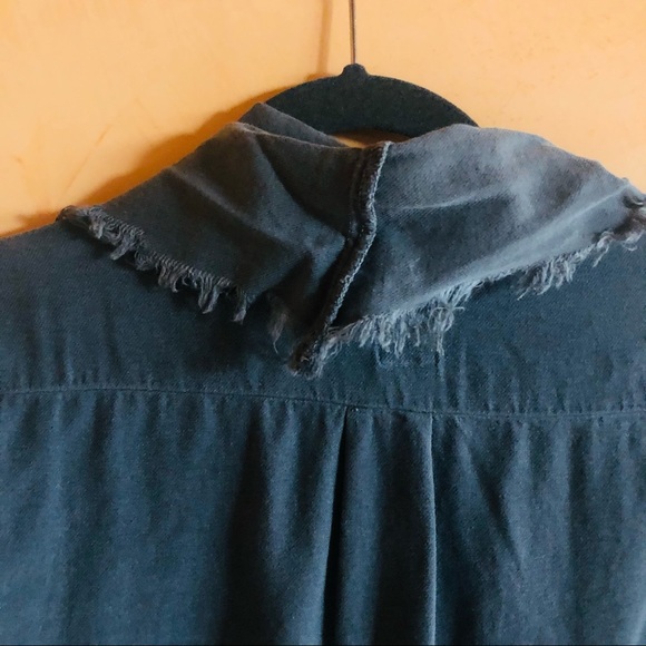 NSF Charcoal Gray Cotton Kimono style Top. - Picture 5 of 8